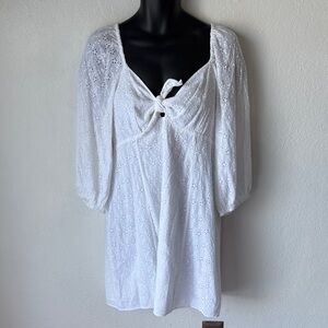 🆕 Sanctuary Eyelet Front Tie Dress